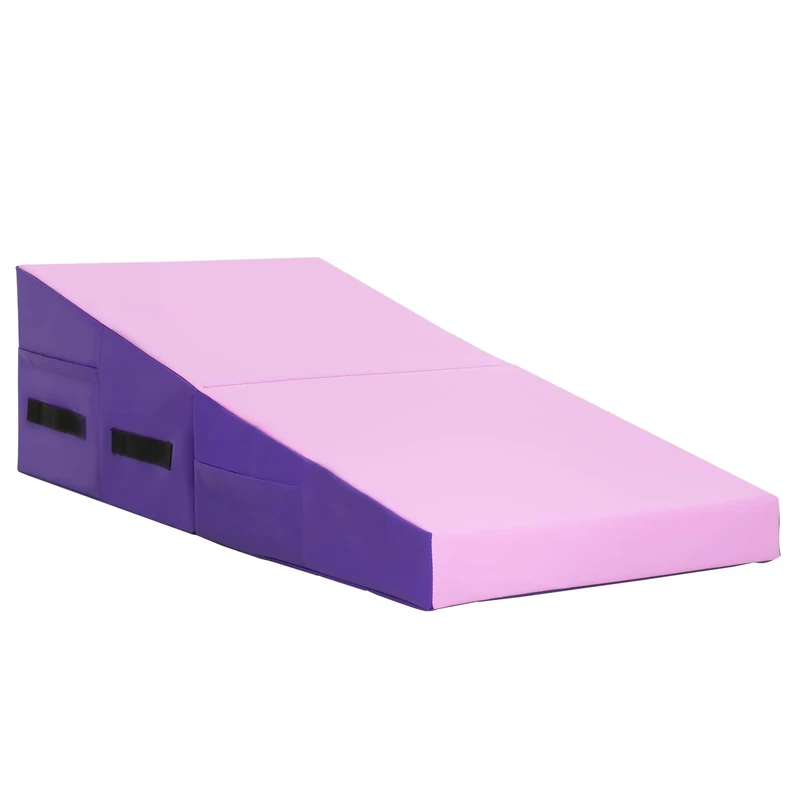 BestMassage Gymnastics Mat Incline Mat Tumbling Mat Folding Gymnastic Tumbling Mat Indoor/Outdoor Exercise Mat Home Gym Yoga Mat with Handle