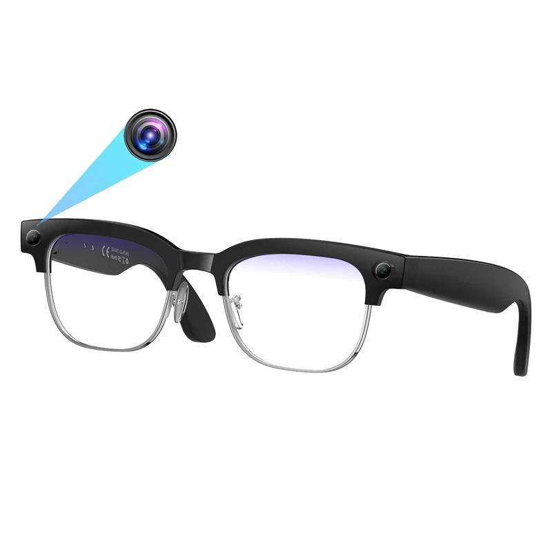 Giinova Al Smart Glasses with Camera,8MP 1080P HD Video Recording with Bluetooth, Real-TimeTranslation (W630-800W Carema Glasses)