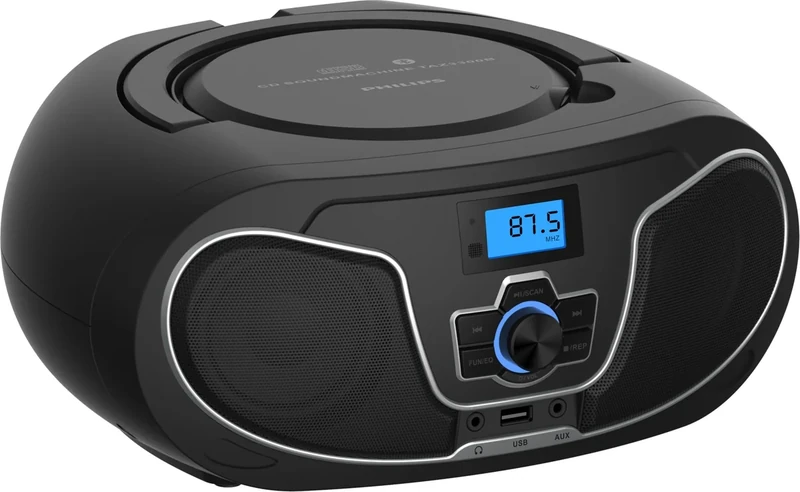 Philips TAZ3300 Bluetooth Boombox - Bass Boost, FM Radio, USB