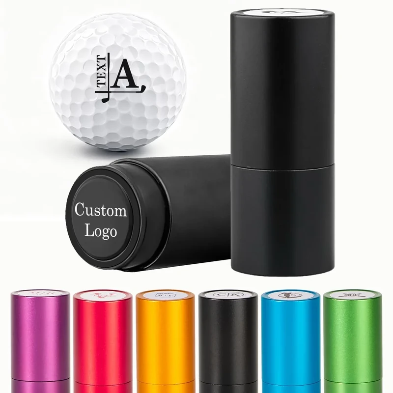 ARLUCKAT Golf Ball Stamp Personalized, Custom Golf Ball Marker Stamp, Waterproof Monogram Name Stamp Customized with Quick-Dry Ink, Golf Accessories, Gifts for Golfers