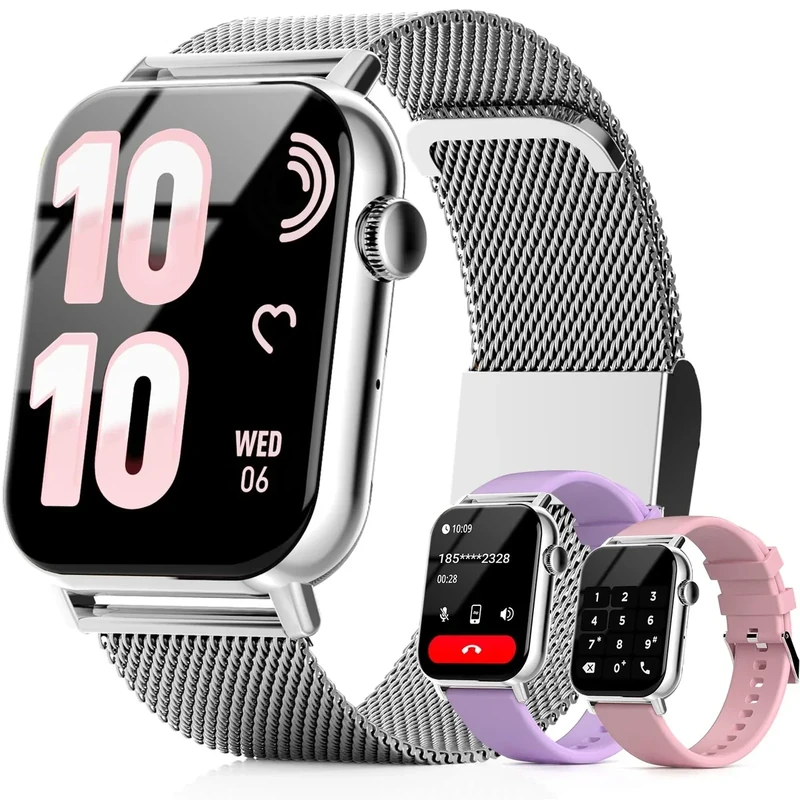 Trendia Smart Watch Women - 1.83" Tracker, Calls, 120+ Sports, IP68