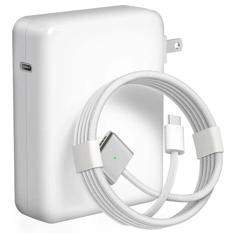 140W Charger for MacBook Pro 16/14 inch Mac Air 15/13 inch Original Quality 2021-2025 M1–M4 2m/6.6FT Magnetic 3 Cable LED & Type C Fast Charger Power Adapter (Between 2021-2025)