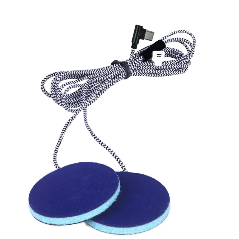 MMUSS Sleep Ultra Thin Pillow Speakers with Stereo for Sleep Headphones Headband Headphone Replacement (Bent Type-C Interface) - Image 1