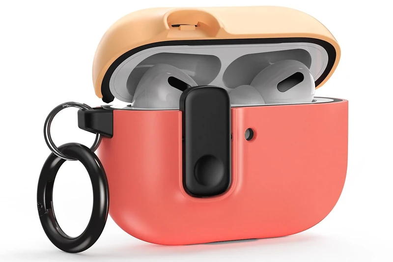 VRS DESIGN Modern Lock Case for AirPods Pro 3 (2025) - Peach & Coral