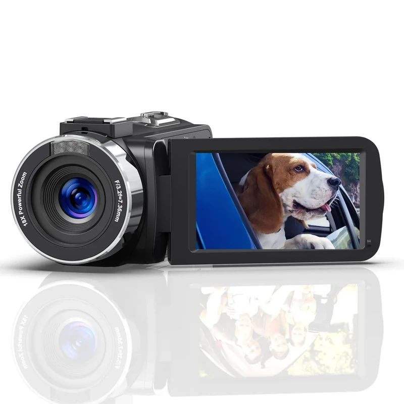 Peryoua Ultra 4K&80MP Video Camera Camcorder with 35'' IPS Screen - Image 1