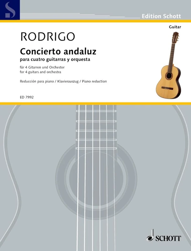 Concierto andaluz: 4 guitars and orchestra. Réduction pour piano avec parties solistes. - Image 1