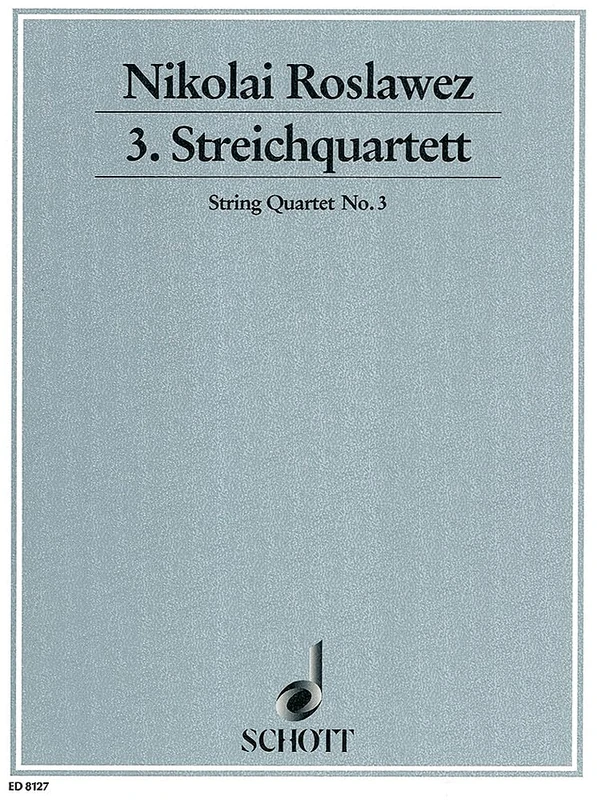 3. String quartet: string quartet. Partition et parties.