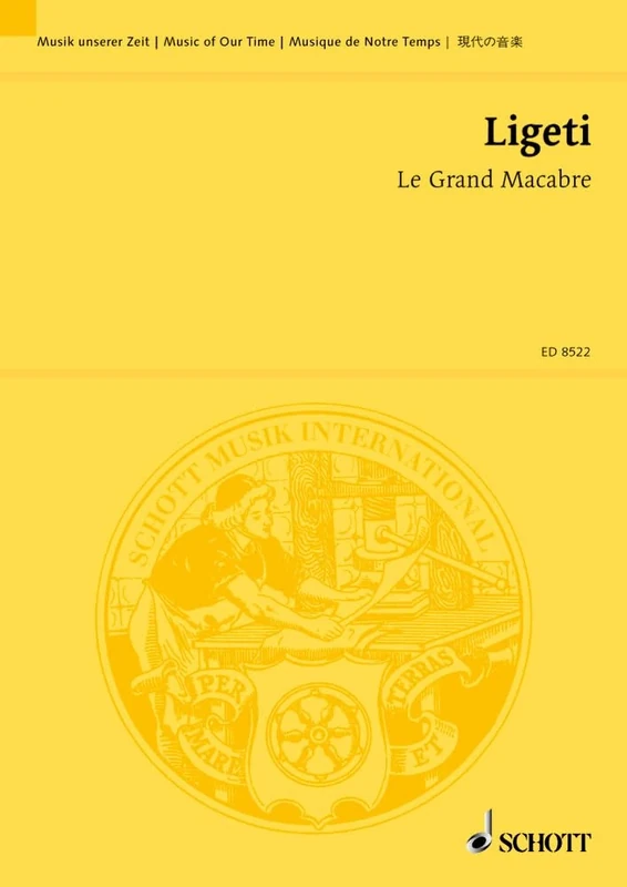 Le Grand Macabre: Opera in four scenes (1974 - 77). Libretto by György Ligeti and Michael Meschke freely adapted from Michel de Ghelderode's play "La Balade du Grand Macabre". Partition d'étude. - Image 1