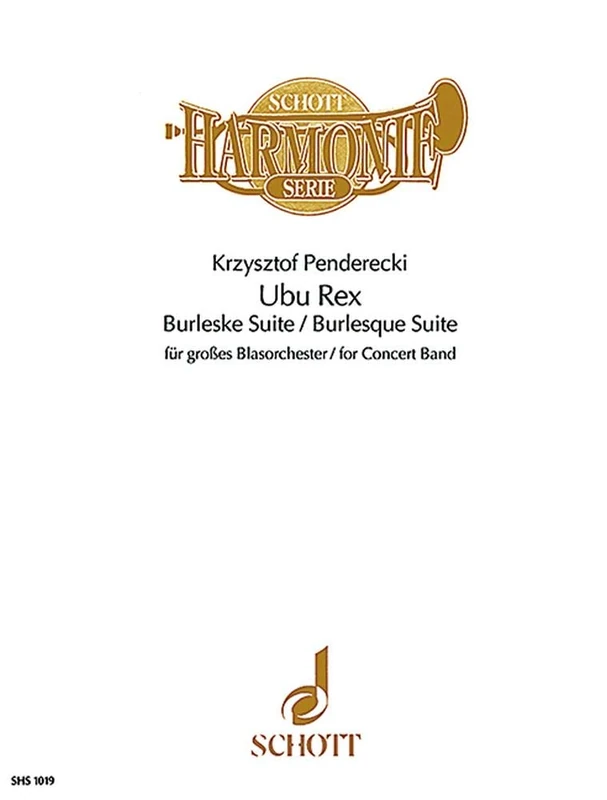 Ubu Rex: Burlesque Suite. wind band. Partition.