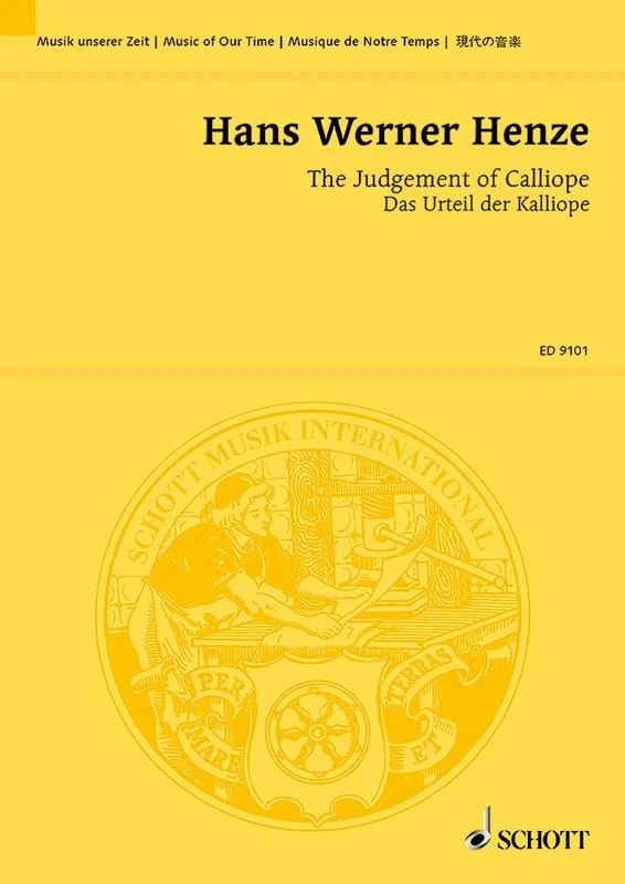 The Judgement of Calliope: A satyr play by W. H. Auden and Chester Kallman. Partition d'étude.