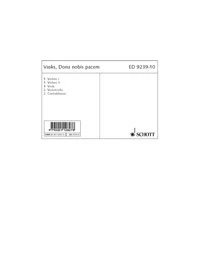 Dona nobis pacem: mixed choir (SATB) and string orchestra or organ. Jeu de parties de cordes.