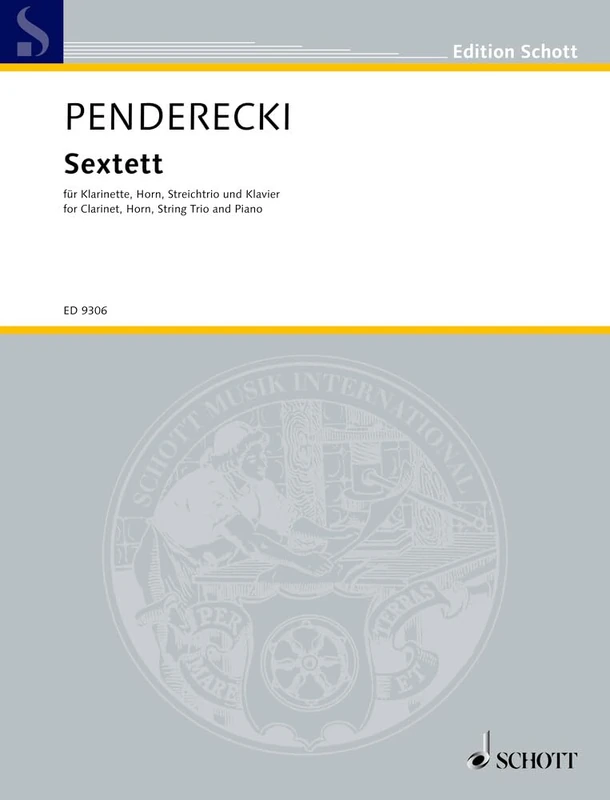 Sextet: for clarinet, horn, string trio and piano. clarinet, horn, string trio and piano. Partition et parties.