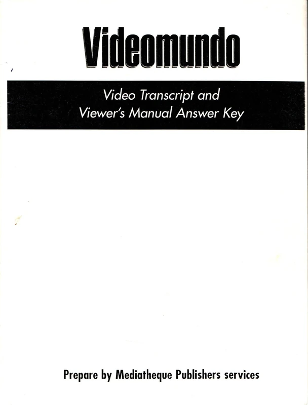 Intermed Spanish Vid Im/Script