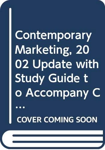 Contemporary Marketing, 2002 Update with Study Guide to Accompany Contemporary Marketing
