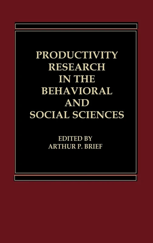 Productivity Research in the Behavioral and Social Sciences - Image 1