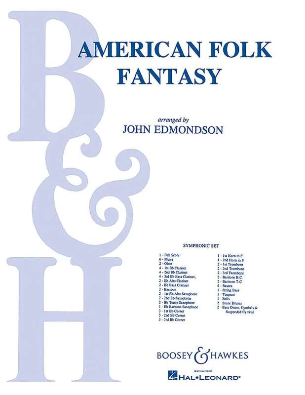 American Folk Fantasy: QMB 442. Wind band. Partition et parties. - Image 1