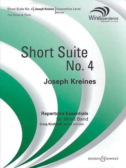 Short Suite No. 4: Wind band. Partition et parties.