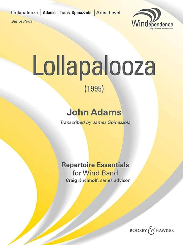 Lollapalooza: wind band. Partition et parties.