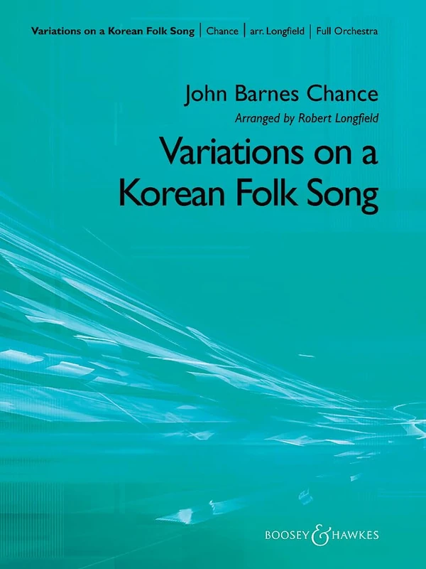 Variations on a Korean Folk Song: orchestra. Partition et parties.