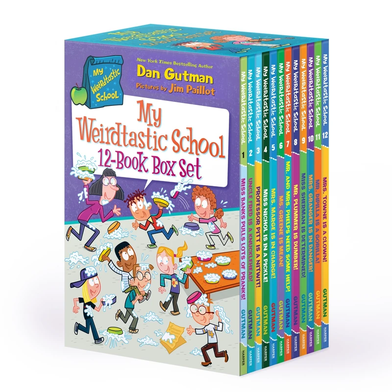My Weirdtastic School 12-Book Box Set: Miss Banks Pulls Lots of Pranks!, Uncle Fred Is a Knucklehead!, Professor Pitt Is a Nitwit!, Miss Nichol Is in ... Is Dumber!, Miss Sherman Is Determined