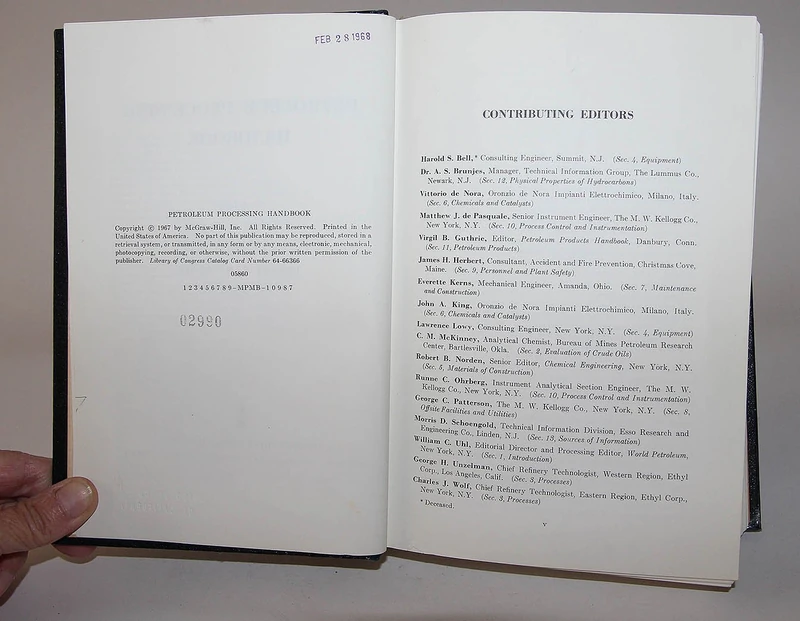 Petroleum Processing Handbook