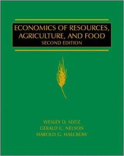 Economics of Resources, Agriculture and Food - McGraw-Hill