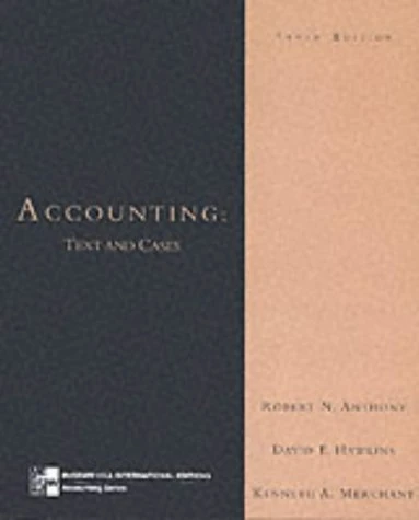 Accounting: Text and Cases (McGraw-Hill International Editions Series)