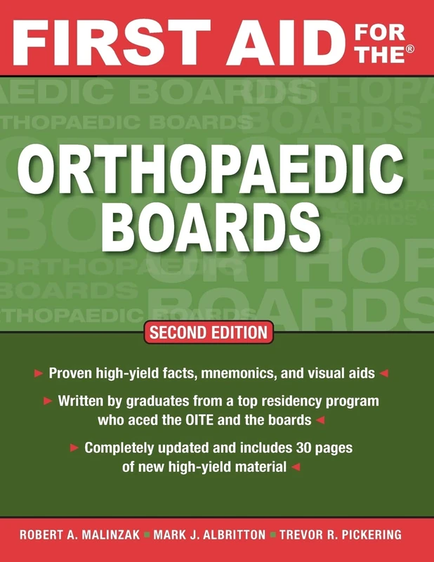 First Aid for the Orthopaedic Boards, Second Edition (A & L REVIEW) - Image 1