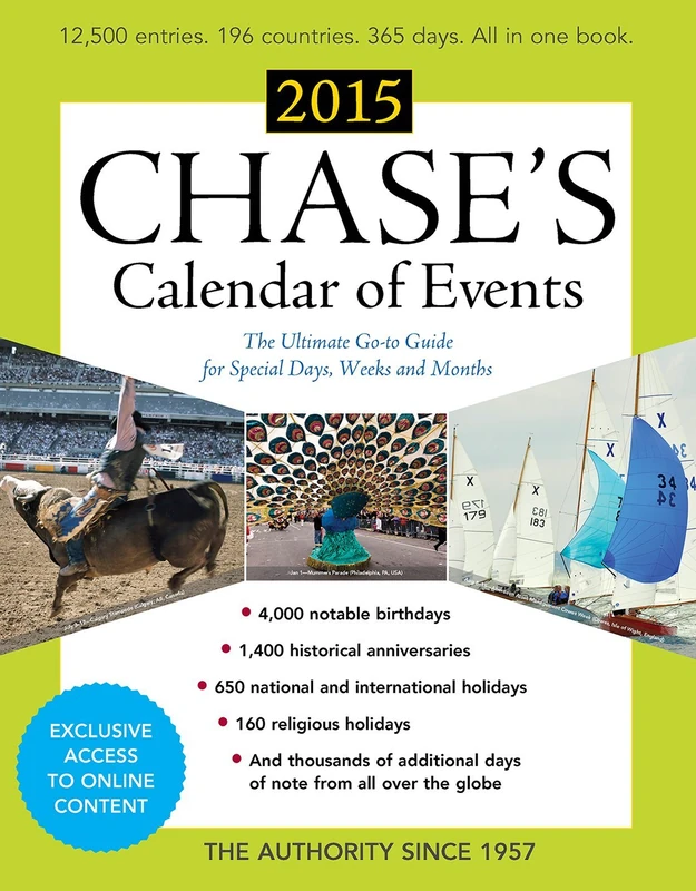 Chase's Calendar of Events 2015