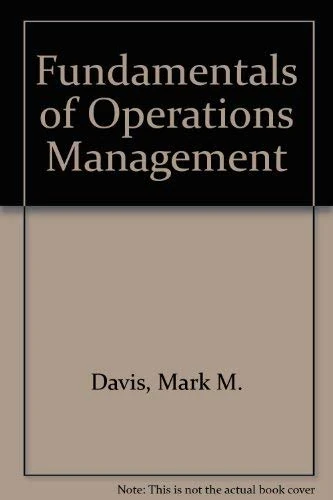 Fundamentals of Operations Management