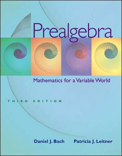 Prealgebra: Mathematics for a Variable World w/ MathZone Student Access Code
