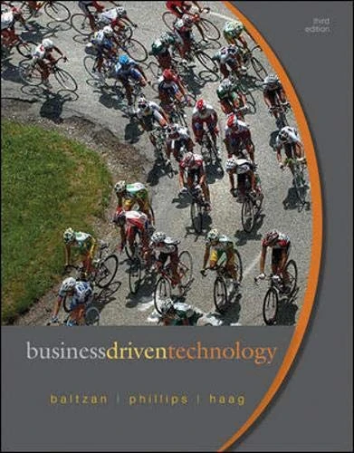 McGraw-Hill Business Driven Technology - Paige Baltzan Book - Image 1