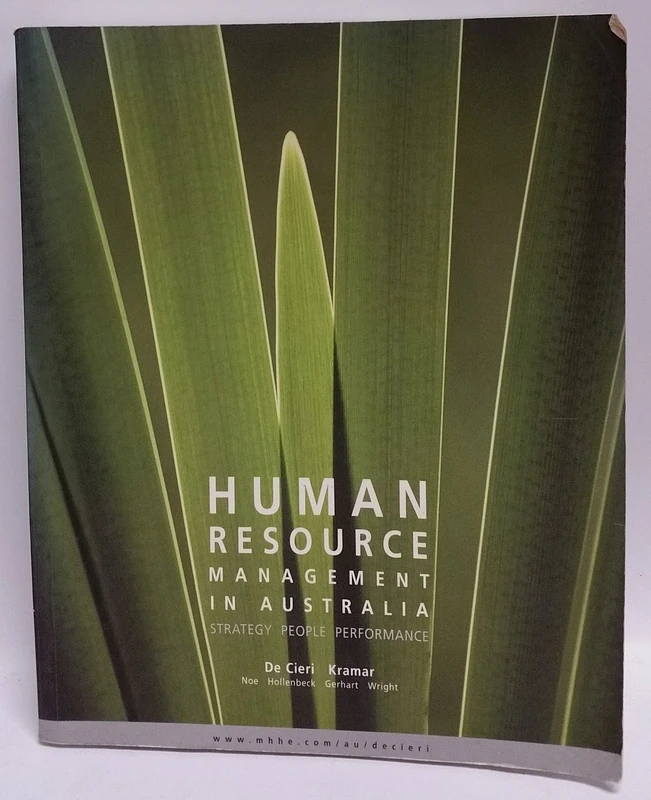 Human Resource Management In Australia: Strategy, People, Performance