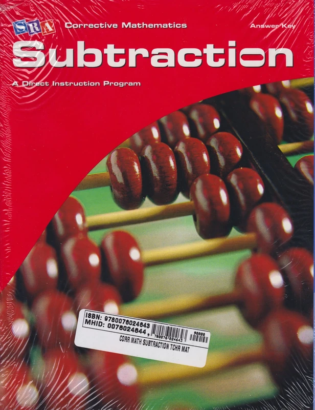 Corrective Mathematics Subtraction, Teacher Materials (CORRECTIVE MATH SERIES)