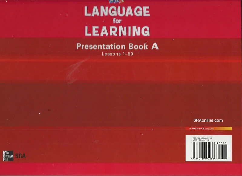 Language for Learning, Presentation Book A (DISTAR LANGUAGE SERIES)