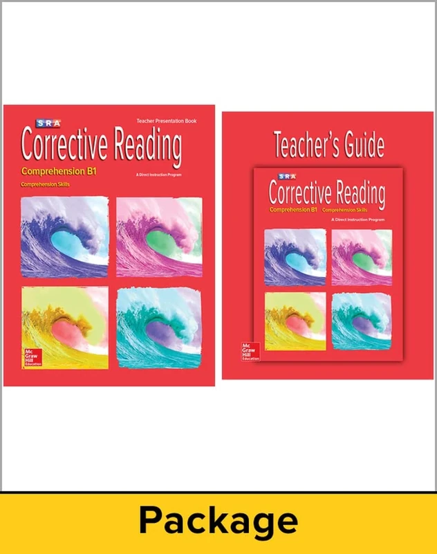Corrective Reading Comprehension Level B1, Teacher Materials Package (CORRECTIVE READING DECODING SERIES)
