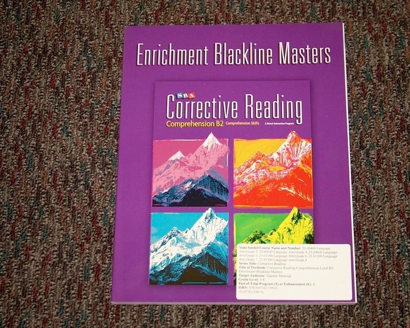 Corrective Reading Comprehension Level B2, Enrichment Blackline Master (CORRECTIVE READING DECODING SERIES)