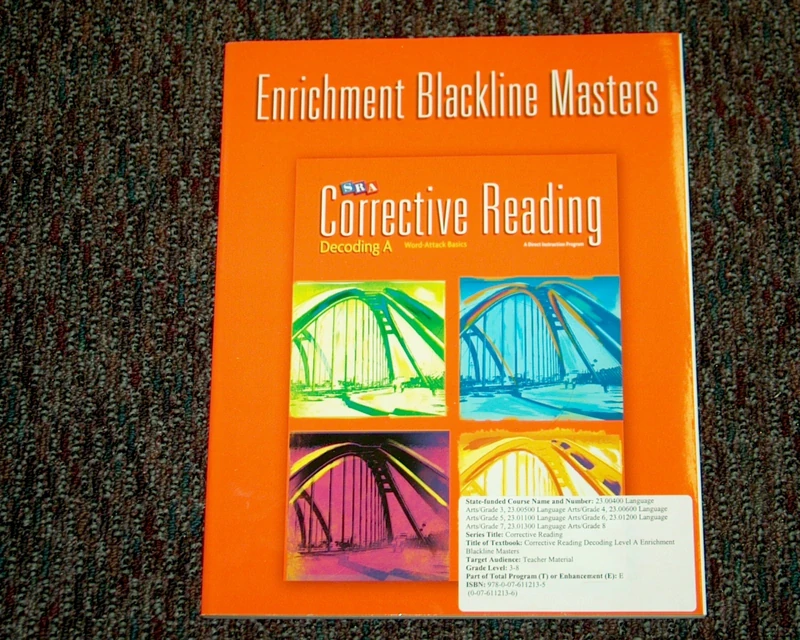 Corrective Reading Decoding Level A, Enrichment Blackline Master