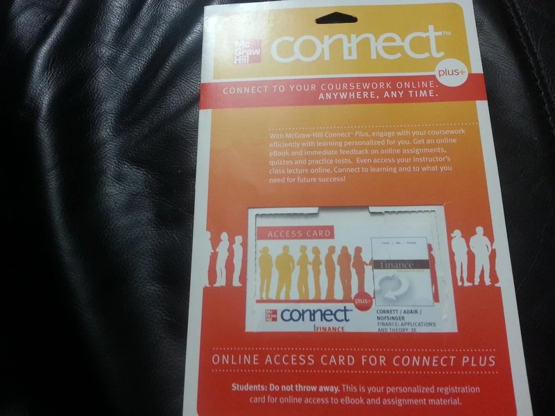 Finance: Applications and Theory with Connect Access Card
