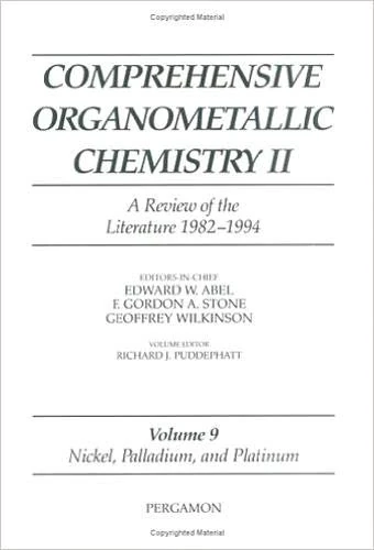 Nickel, Palladium and Platinum: A Review of the Literature 1982-1994 (Comprehensive Organometallic Chemistry II)