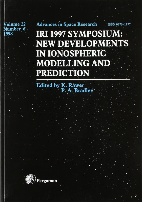 IRI 1997 Symposium: v.22: New Developments in Ionospheric Modelling and Prediction Advances in Space Research: Vol 22 (IRI 1997 Symposium: New ... and Prediction Advances in Space Research) - Image 1