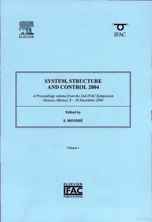 System, Structure and Control 2004 (2-volume set) (IPV - IFAC Proceedings Volume)