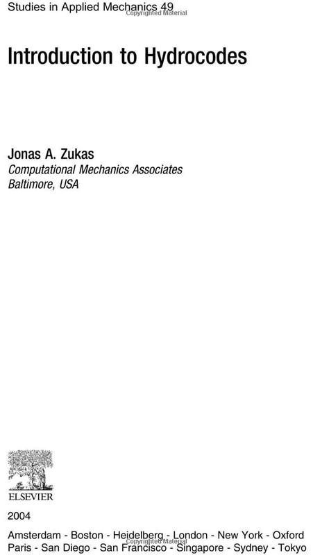 Introduction to Hydrocodes (Volume 49) (Studies in Applied Mechanics, Volume 49) - Image 1