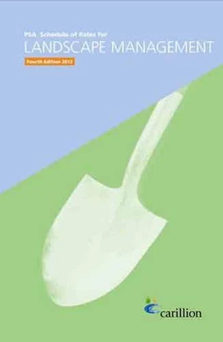 PSA schedule of rates for landscape management [PDF]