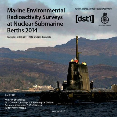 Marine environmental radioactivity surveys at nuclear submarine berths 2014