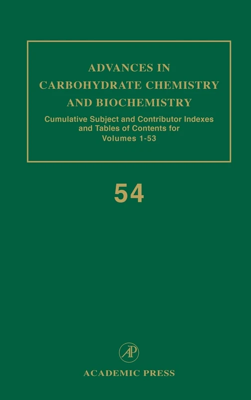 Cumulative Subject and Author Indexes, and Tables of Contents: Cumulative Subject and Author Indexes, and Tables of Contents for Volumes 1-53 ... Chemistry & Biochemistry): Volume 54