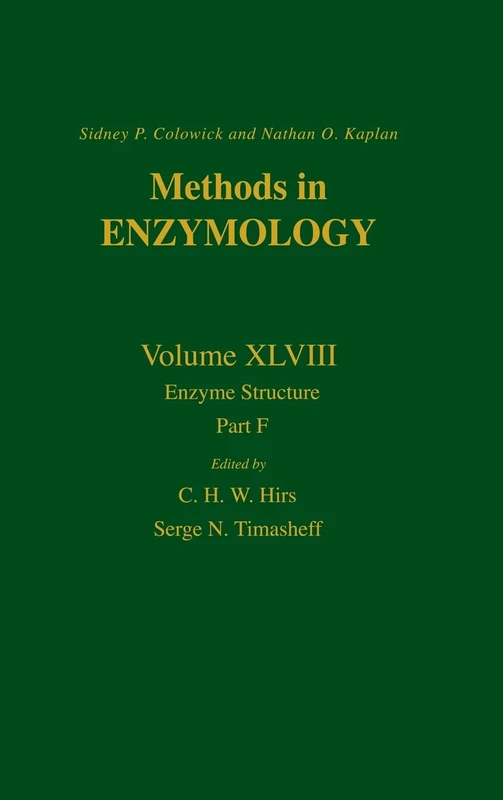 Enzyme Structure, Part F: Volume 48: Enzyme Structure Part F: 048 (Methods in Enzymology) (Methods in Enzymology, Volume 48)