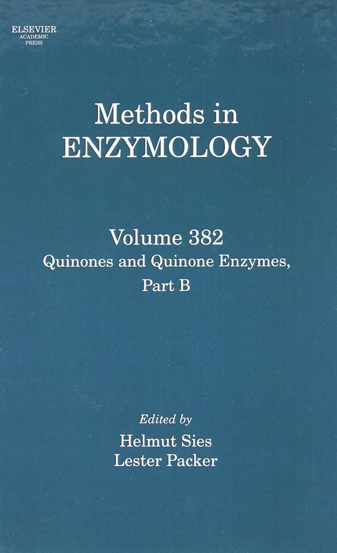 Academic Press Quinones and Quinone Enzymes: Pt. B Vol 382