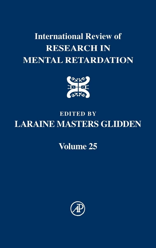 International Review of Research in Mental Retardation: v. 25: Volume 25