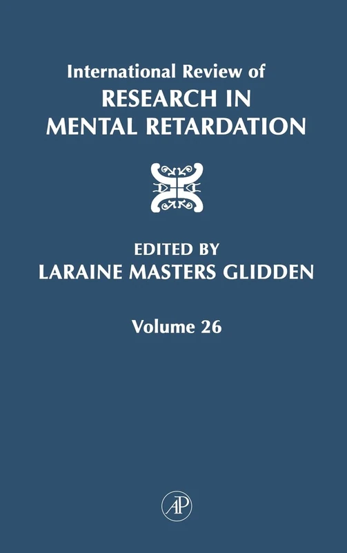 International Review of Research in Mental Retardation: v. 26: Volume 26